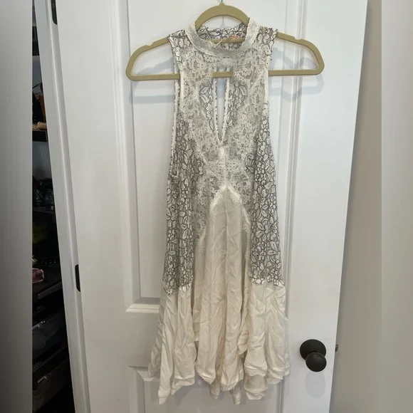 Free People | Dresses | Free People Intimates Tank Top Lace White Black Tunic Dress | Poshmark Free People | Dresses | Free People Intimates Tank Top Lace White Black Tunic Dress | Poshmark